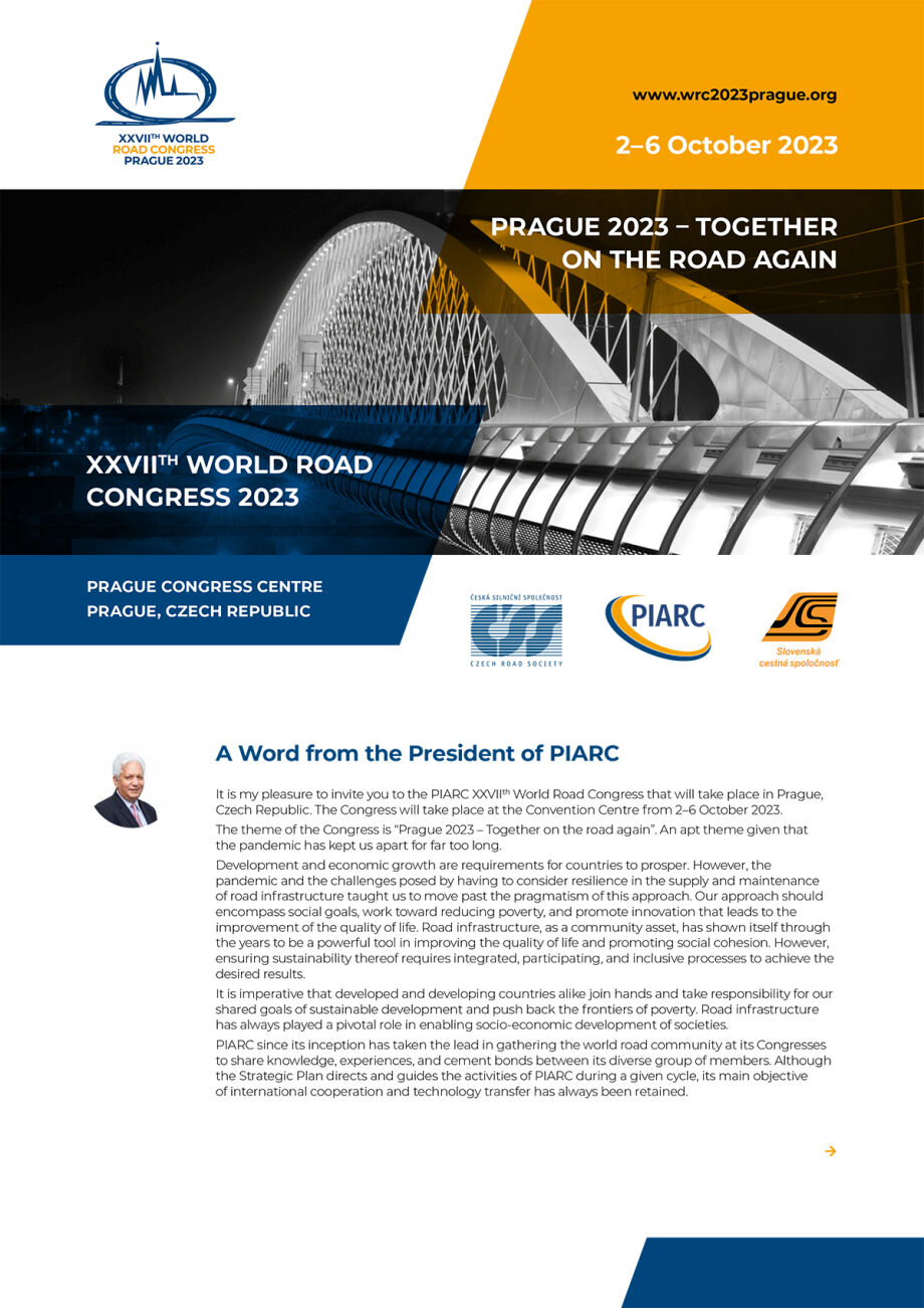 XXVII World Road Congress Prague 2023