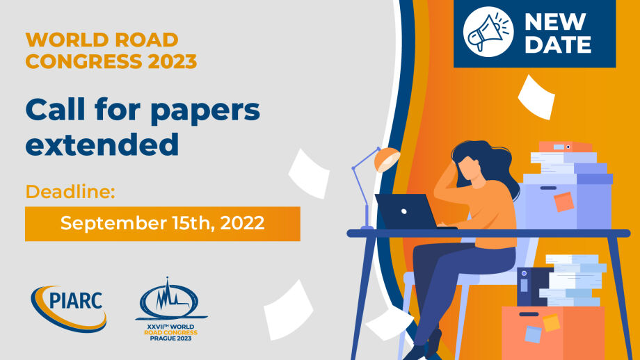 The call for papers of the World Road Congress 2023 is extended!