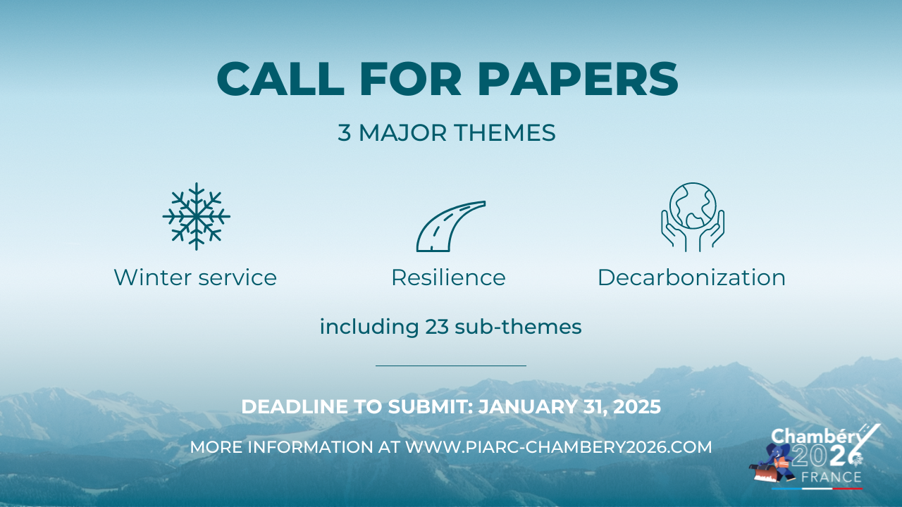 Share your expertise: Call for papers open for the 17th World Winter Service and Road Resilience Congress