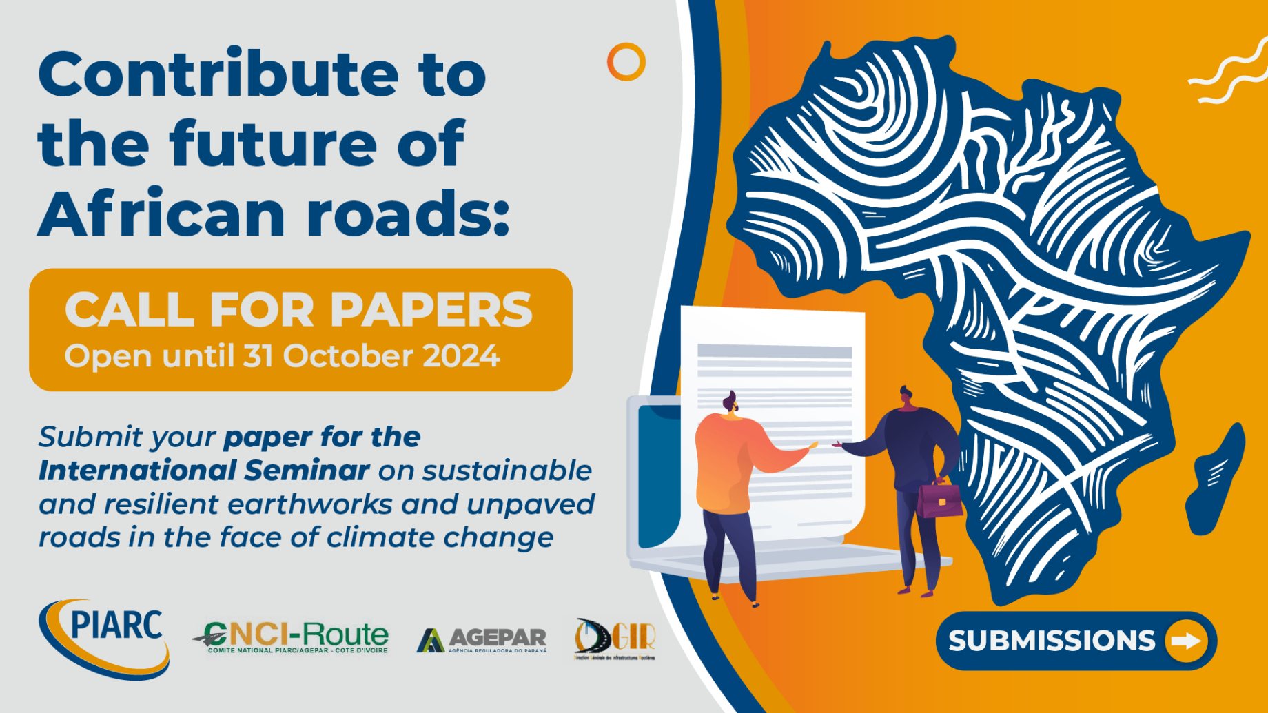 Contribute to the future of African roads: submit your paper for the seminar on climate-resilient earthworks and unpaved roads!