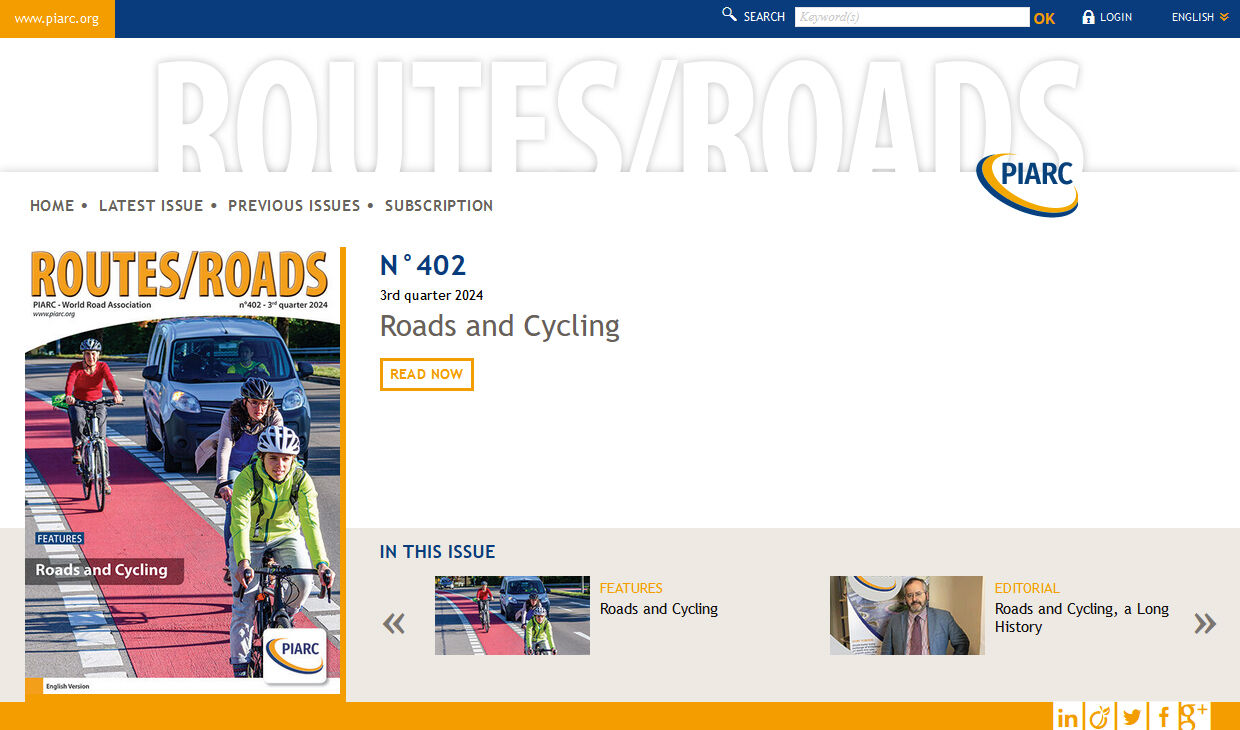 Routes/Roads magazines are available in digital format