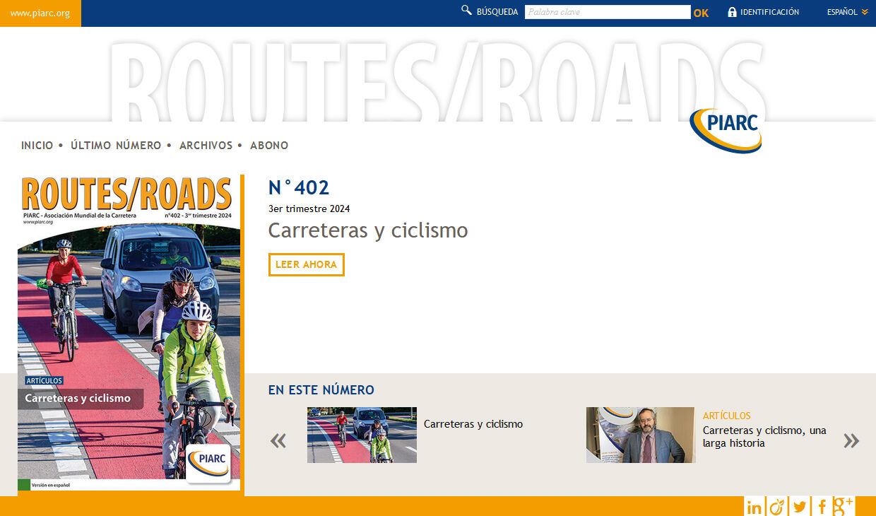 La revista Routes/Roads disponible en versión digital