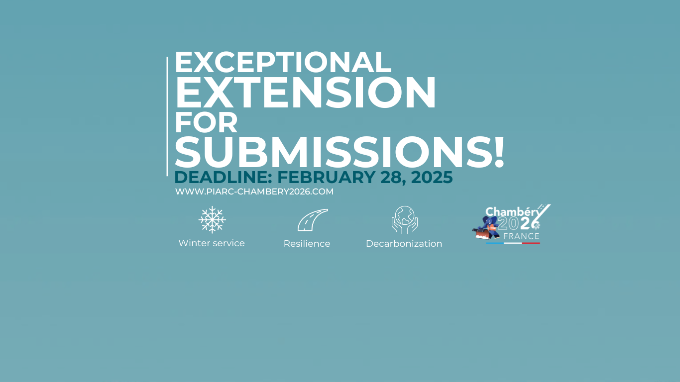 Exceptional extension: Call for papers open for the 17th World Winter Service and Road Resilience Congress