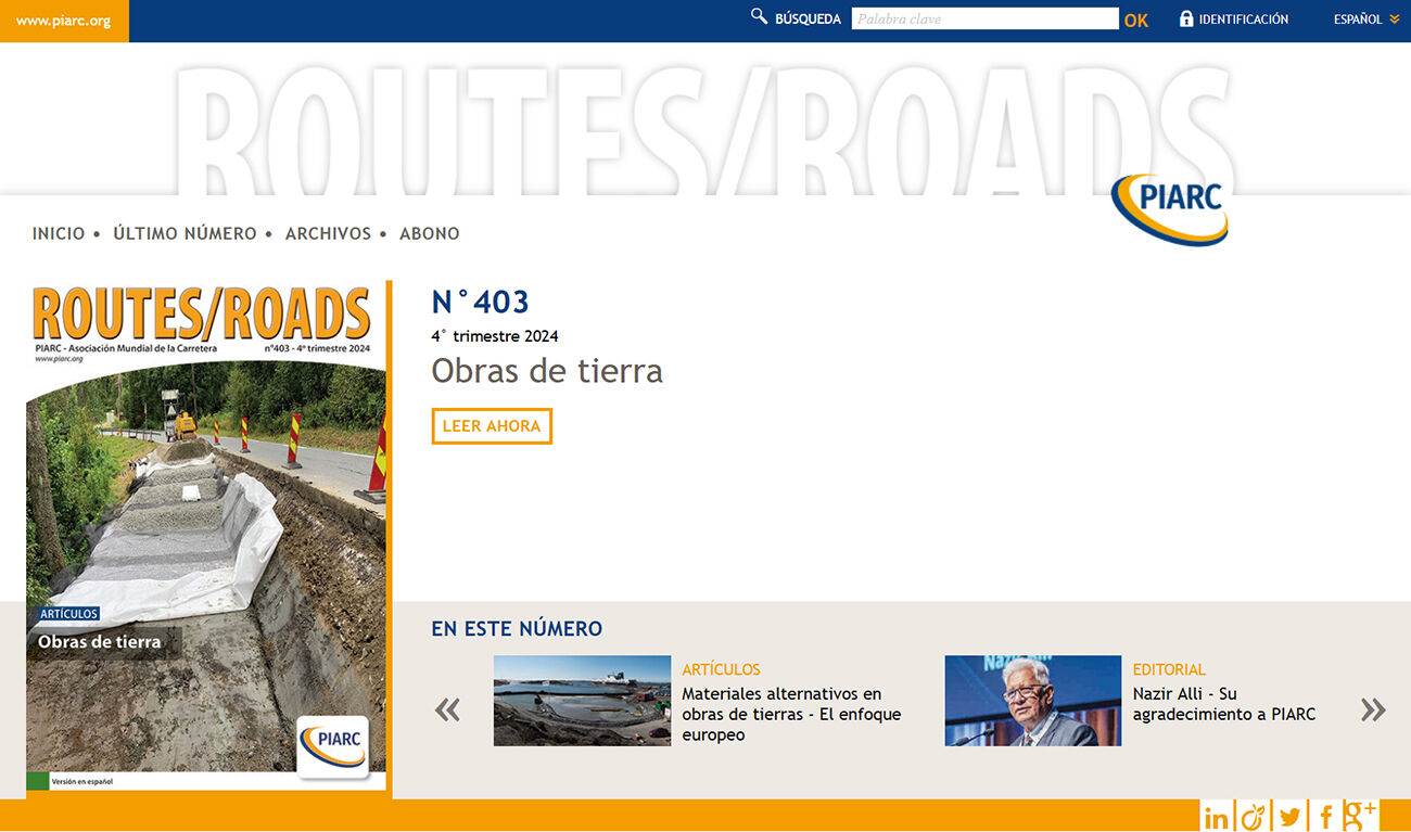 La revista Routes/Roads disponible en versión digital