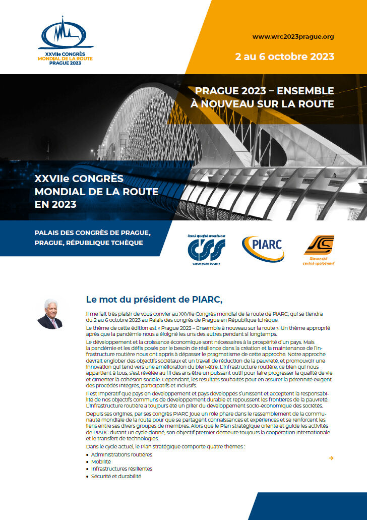 Brochure 2 du XXVIIe Congrès mondial de la route