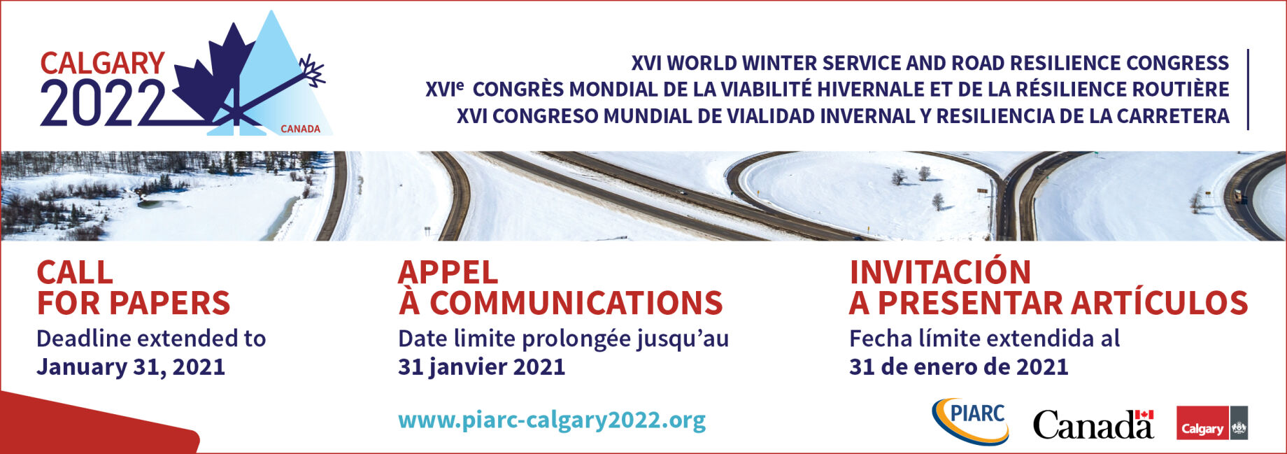 Are you an expert in winter service or road resilience? Deadline extended! Submit your abstract before January 31, 2021!